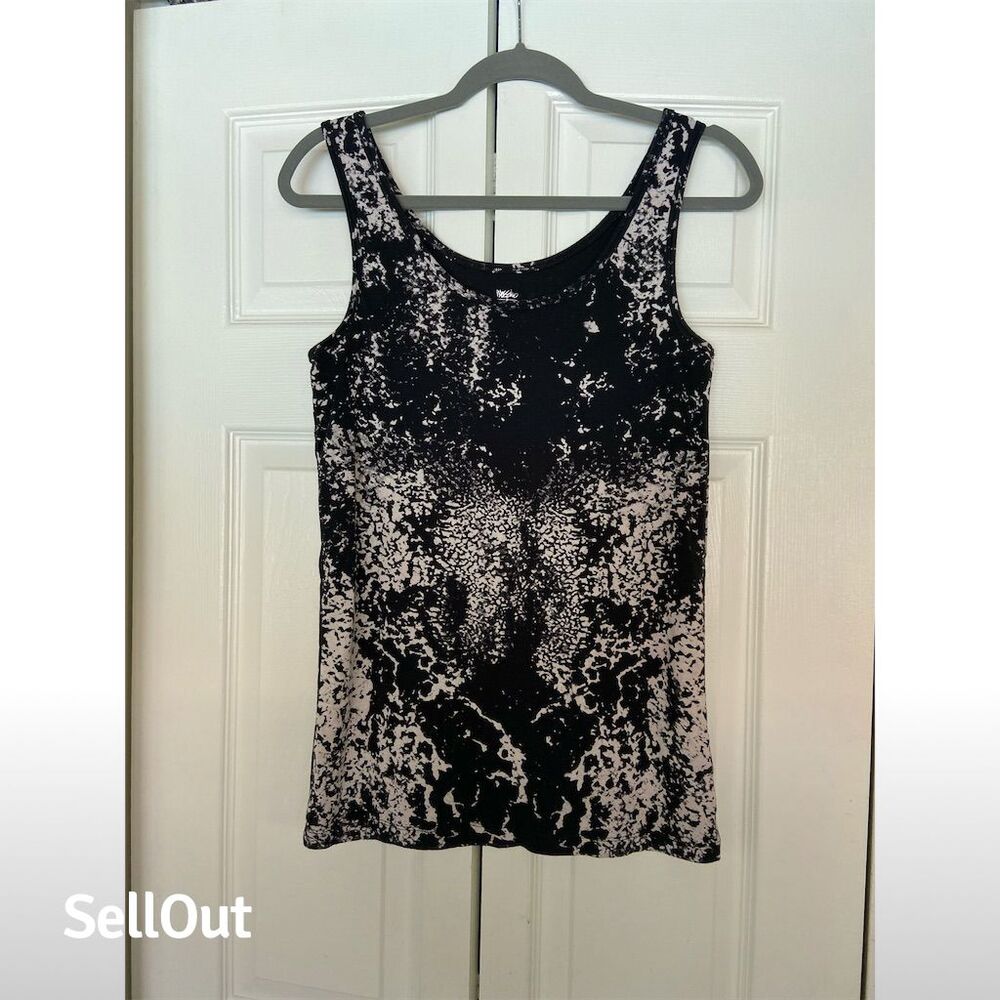 Mossimo Women's 2XL Geometric Tank Top Multicolor Scoop Neck Sleeveless